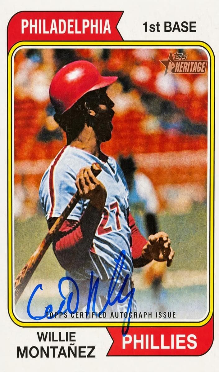 Willie Montanez trading card