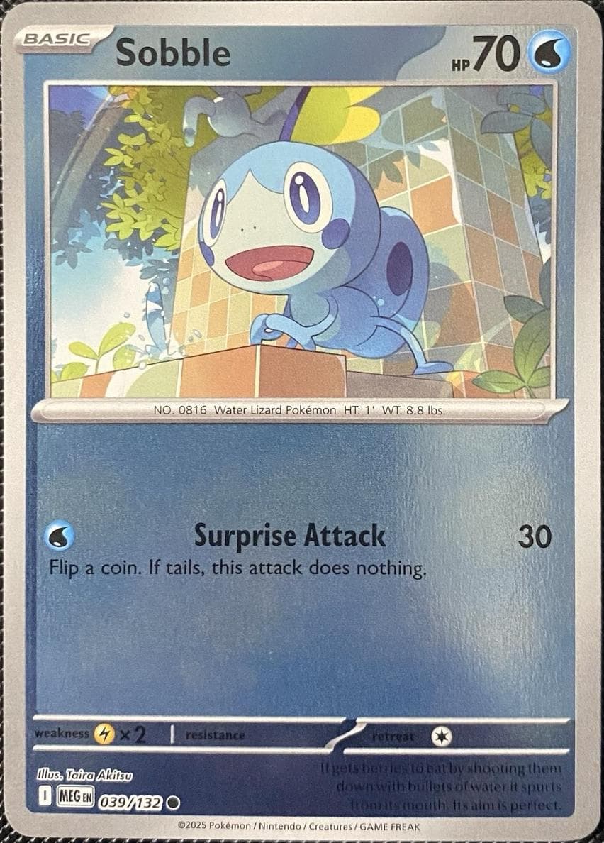 Sobble trading card