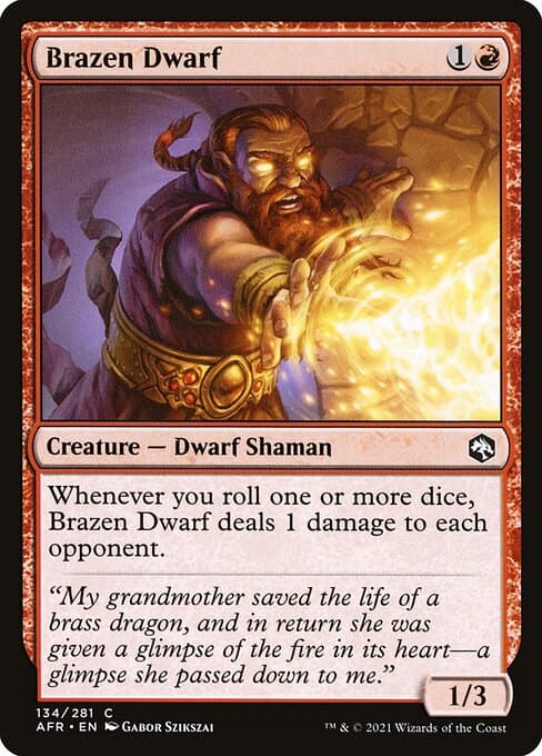 Brazen Dwarf 2021 Magic: The Gathering Adventures in the Forgotten Realms