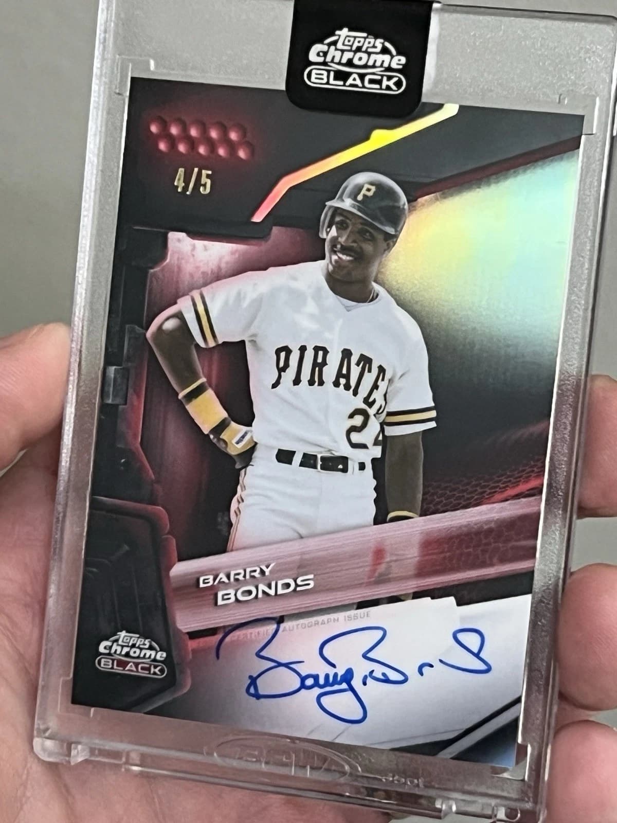 Barry Bonds 2026 topps Topps Chrome Black