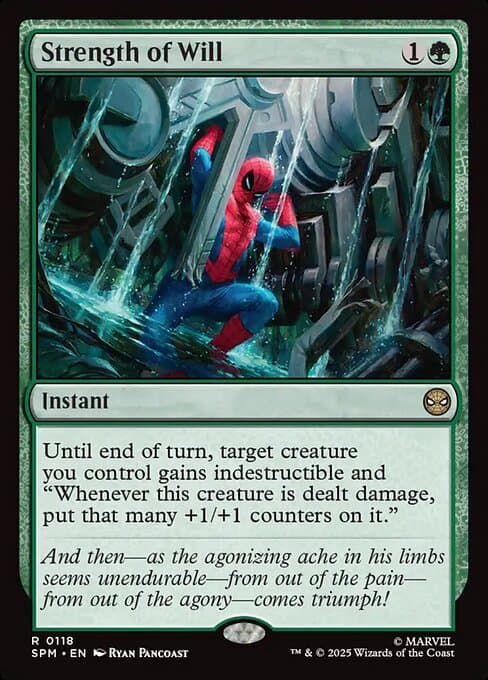 Strength of Will 2025 Magic: The Gathering Marvel Spider-Man