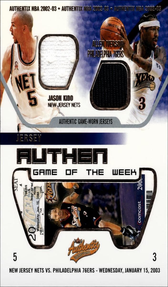Allen Iverson 2002 fleer
