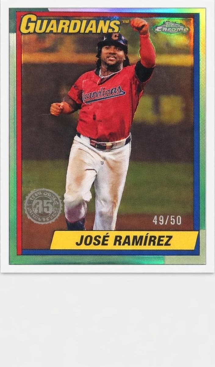 Jose Ramirez 2025 topps Topps Chrome