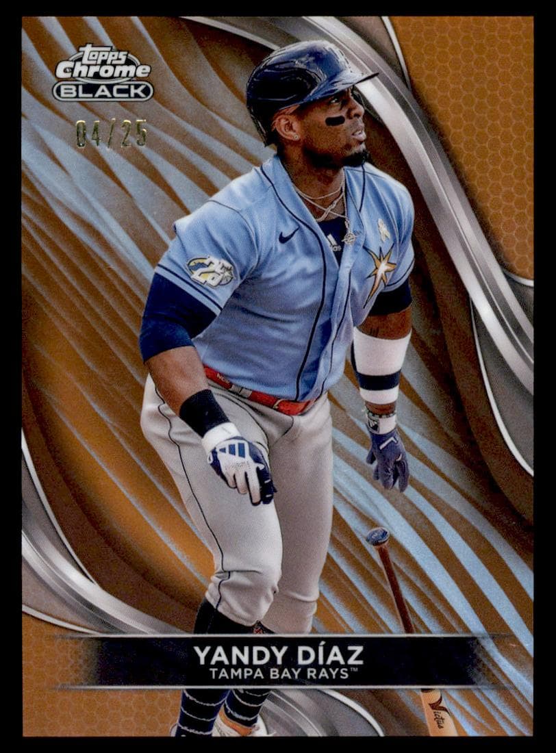 Yandy Díaz 2024 topps Topps Chrome Black