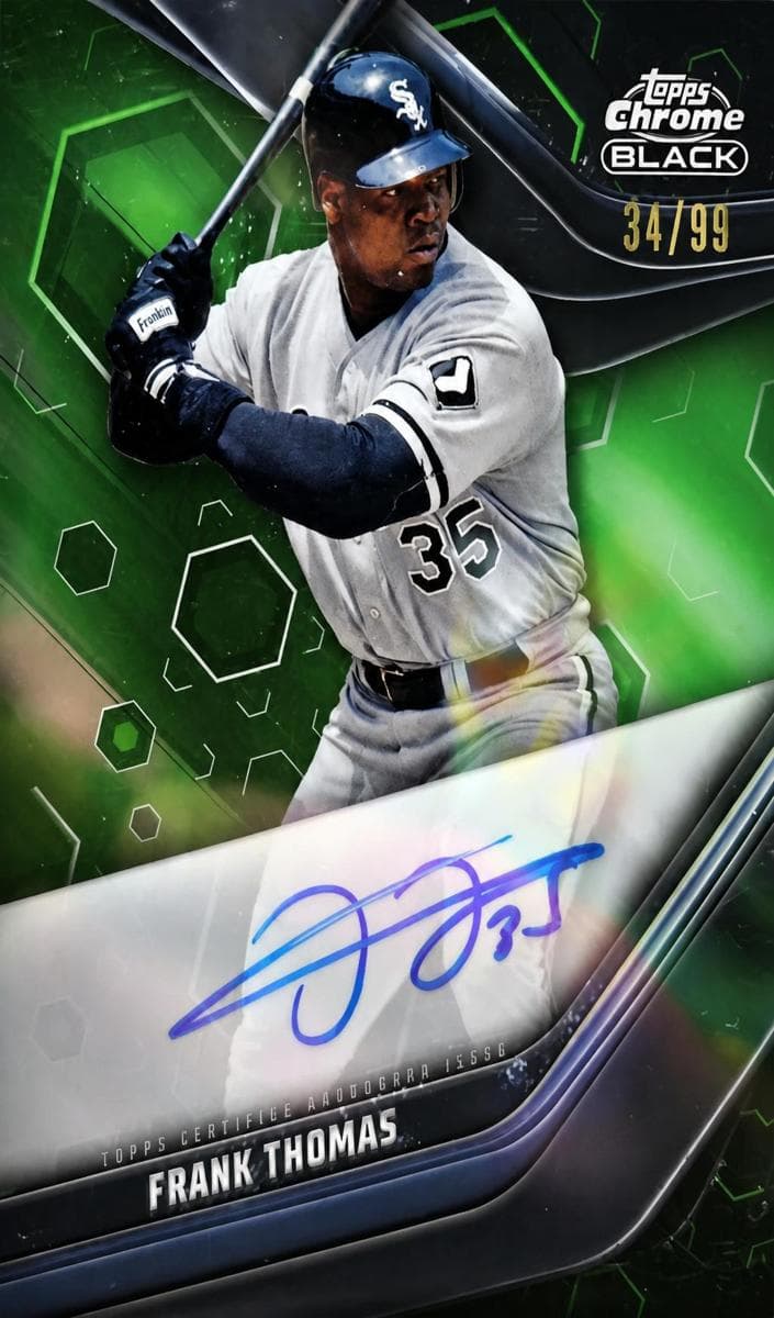 Frank Thomas 2023 topps Topps Chrome Black