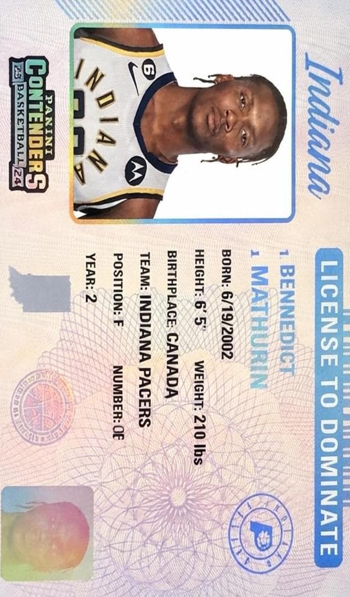Bennedict Mathurin 2023 panini Panini Contenders