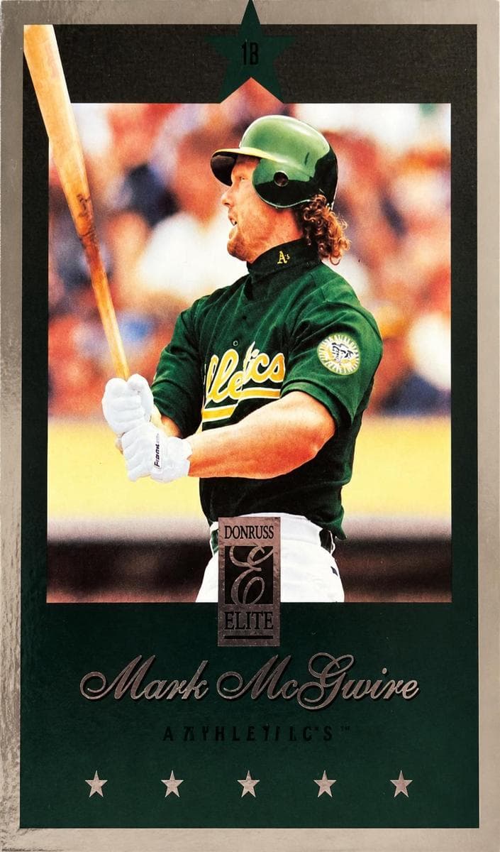 Mark McGwire 1997 panini Donruss Elite