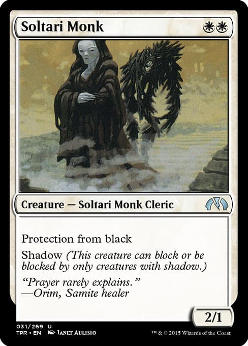 Soltari Monk 2020 Magic: The Gathering The List Reprints