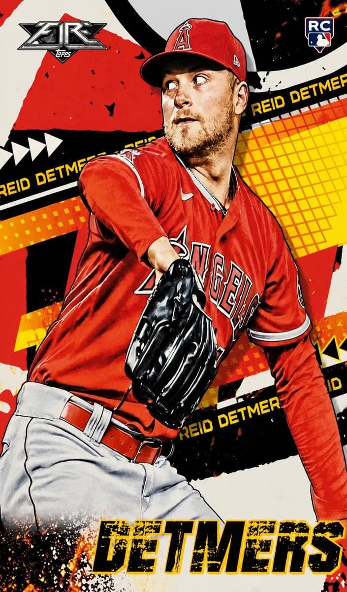 Reid Detmers 2022 topps Topps Fire