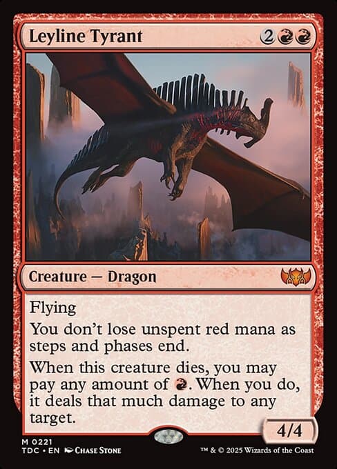 Leyline Tyrant 2025 Magic: The Gathering Tarkir: Dragonstorm Commander