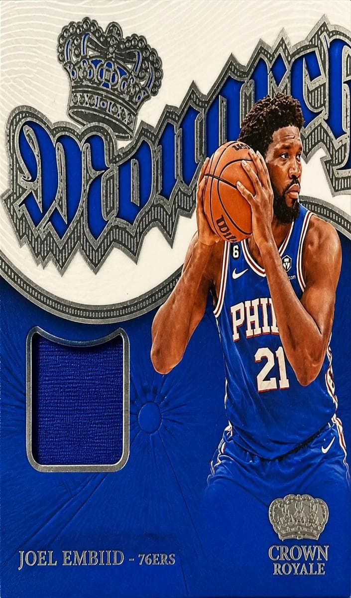 Joel Embiid 2023 panini Panini Crown Royale
