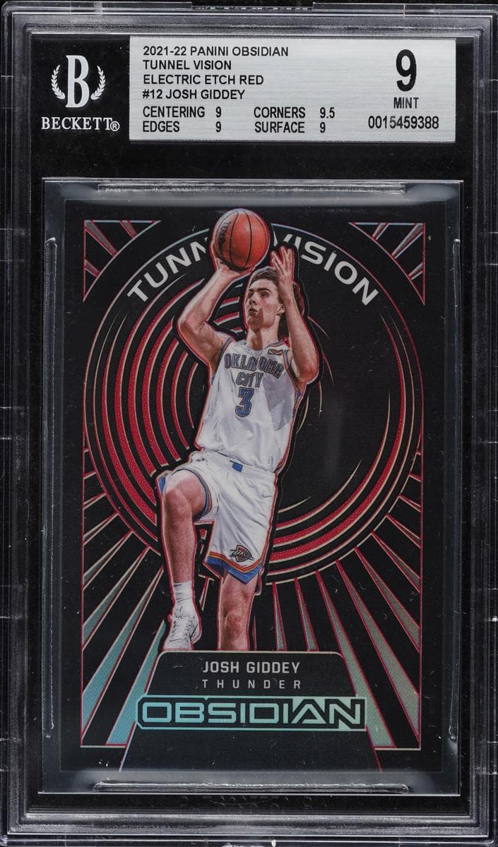 Josh Giddey 2021 panini Panini Obsidian