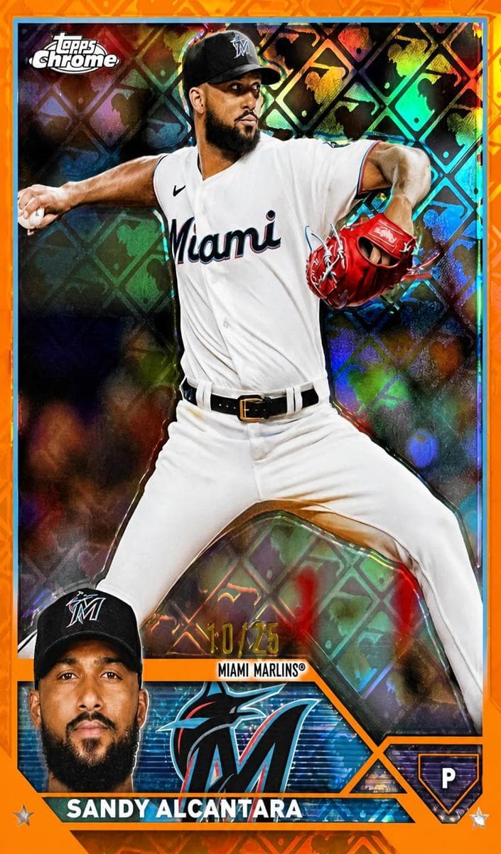 CJ Abrams 2023 topps Topps Chrome Logofractor Edition