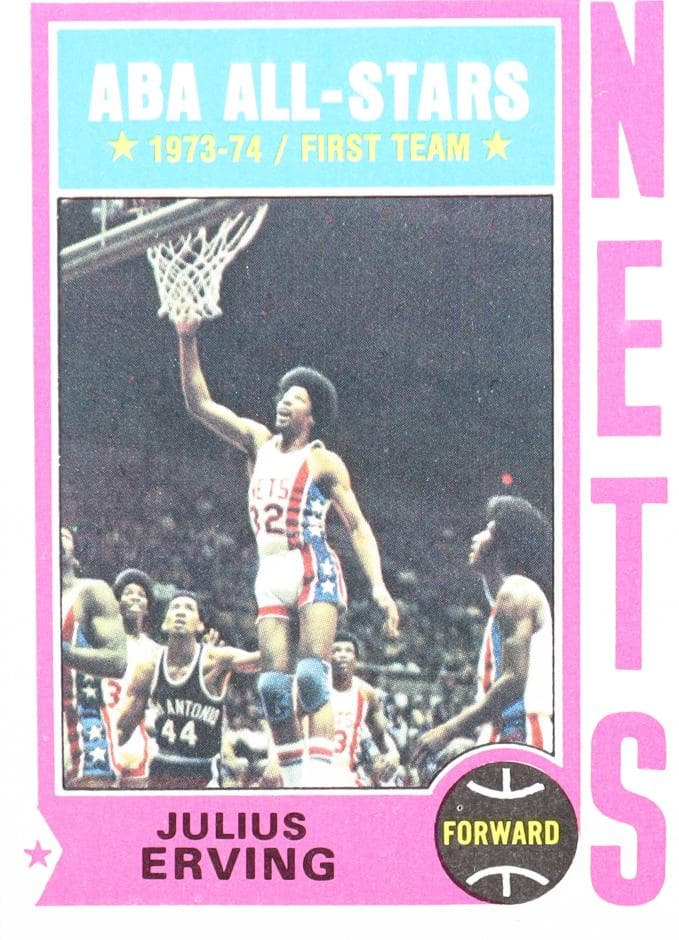 Julius Erving 1974 topps Topps