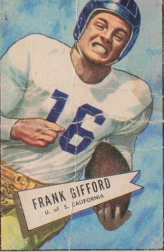 Frank Gifford 1952 bowman Bowman Small