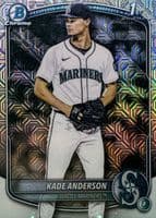 Kade Anderson 2025 bowman Bowman Draft Chrome - Aqua Reptilian Refractor (1st) example 1