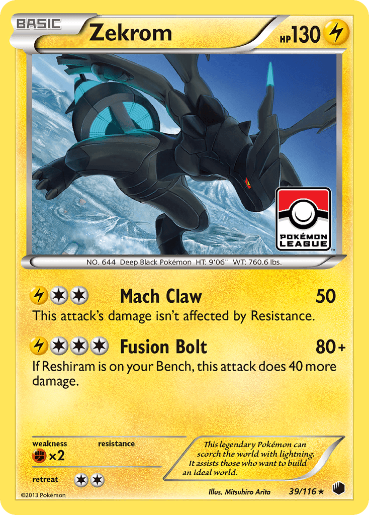 Zekrom 2013 Pokemon Plasma Freeze