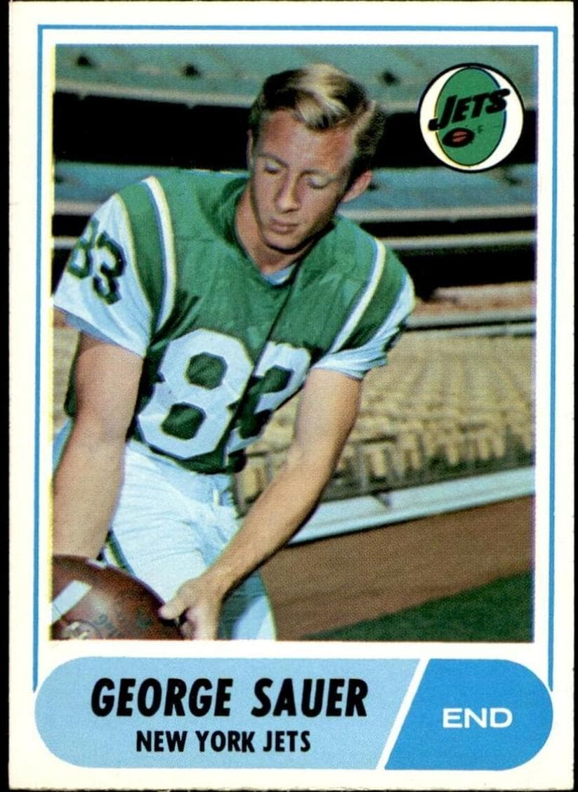 George Sauer 1968 topps