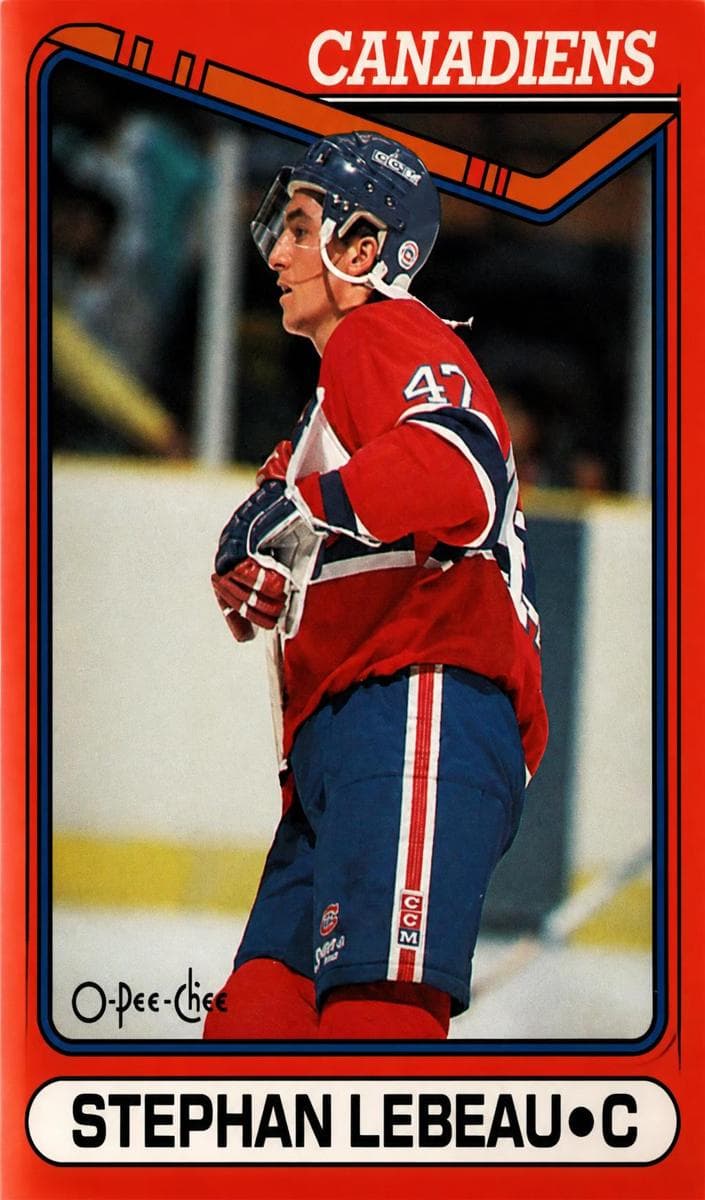 Stephan Lebeau 1990 topps O-Pee-Chee