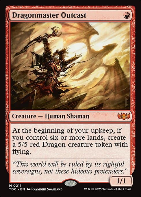 Dragonmaster Outcast 2019 Magic: The Gathering Commander 2019