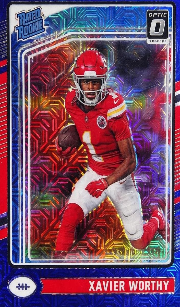 Xavier Worthy 2024 panini Panini Donruss Optic