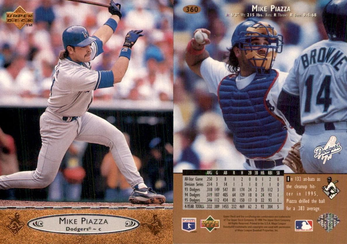Mike Piazza 1996 upper-deck Upper Deck