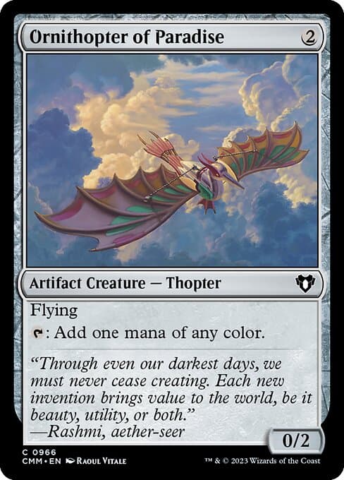 Ornithopter of Paradise 2025 Magic: The Gathering Aetherdrift Commander