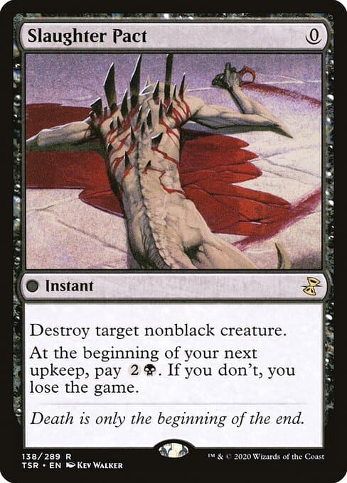Slaughter Pact 2017 Magic: The Gathering Masterpiece Series: Amonkhet Invocations Foil
