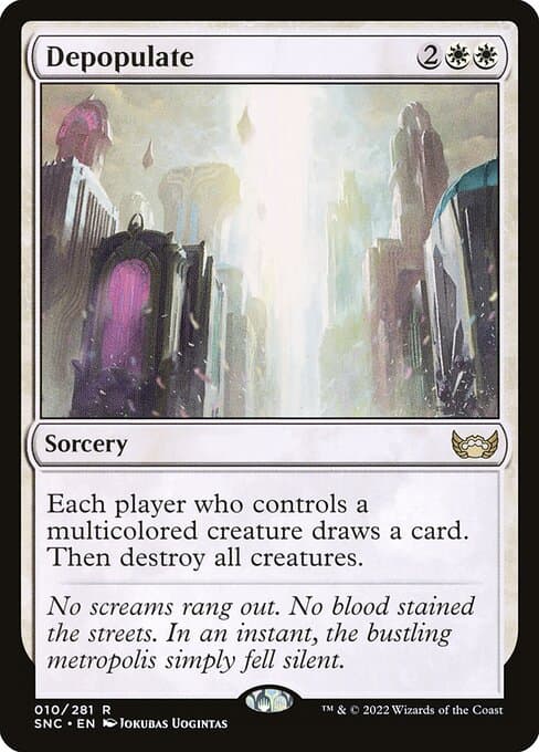 Depopulate 2022 Magic: The Gathering Streets of New Capenna