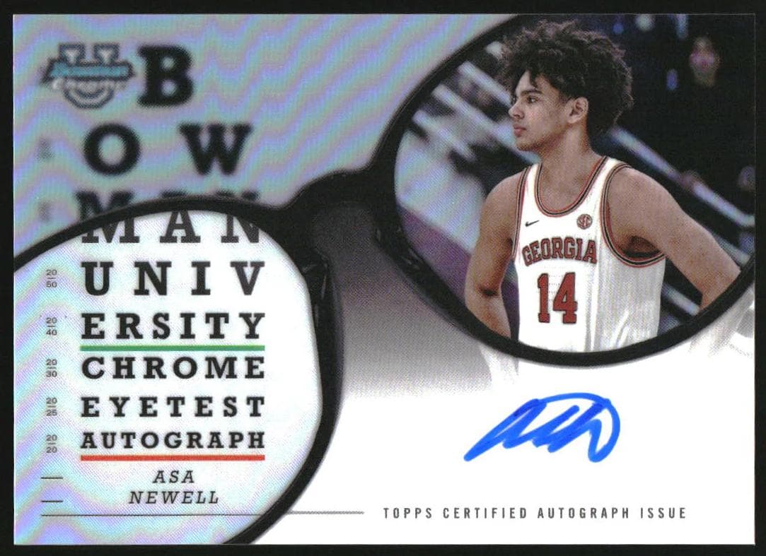 Asa Newell 2024 bowman Bowman University Chrome