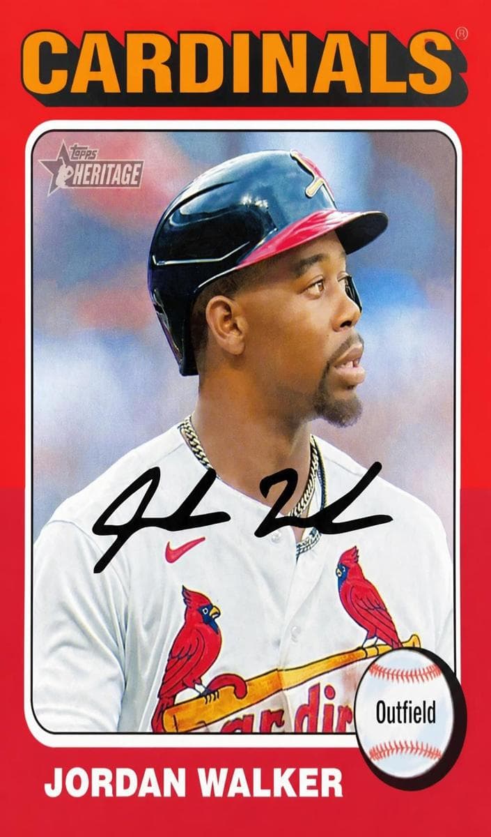 Jordan Walker 2024 topps Topps Heritage