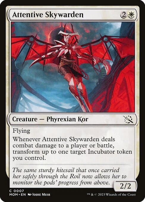 Attentive Skywarden 2023 Magic: The Gathering March of the Machine