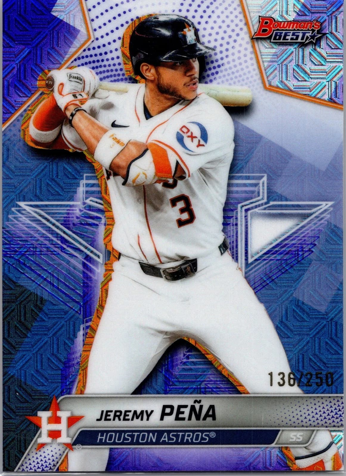 Jeremy Peña 2025 bowman Bowman Best