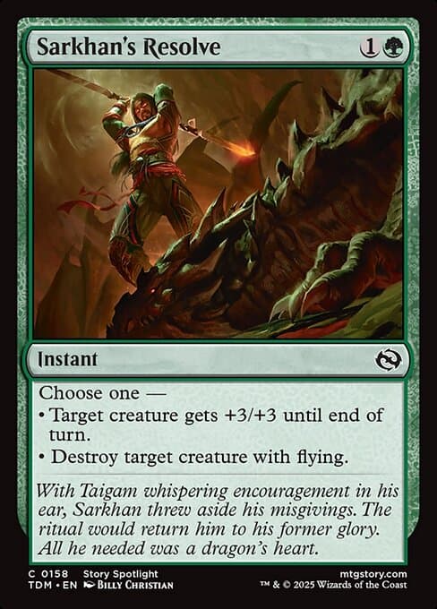 Sarkhan's Resolve 2025 Magic: The Gathering Tarkir: Dragonstorm