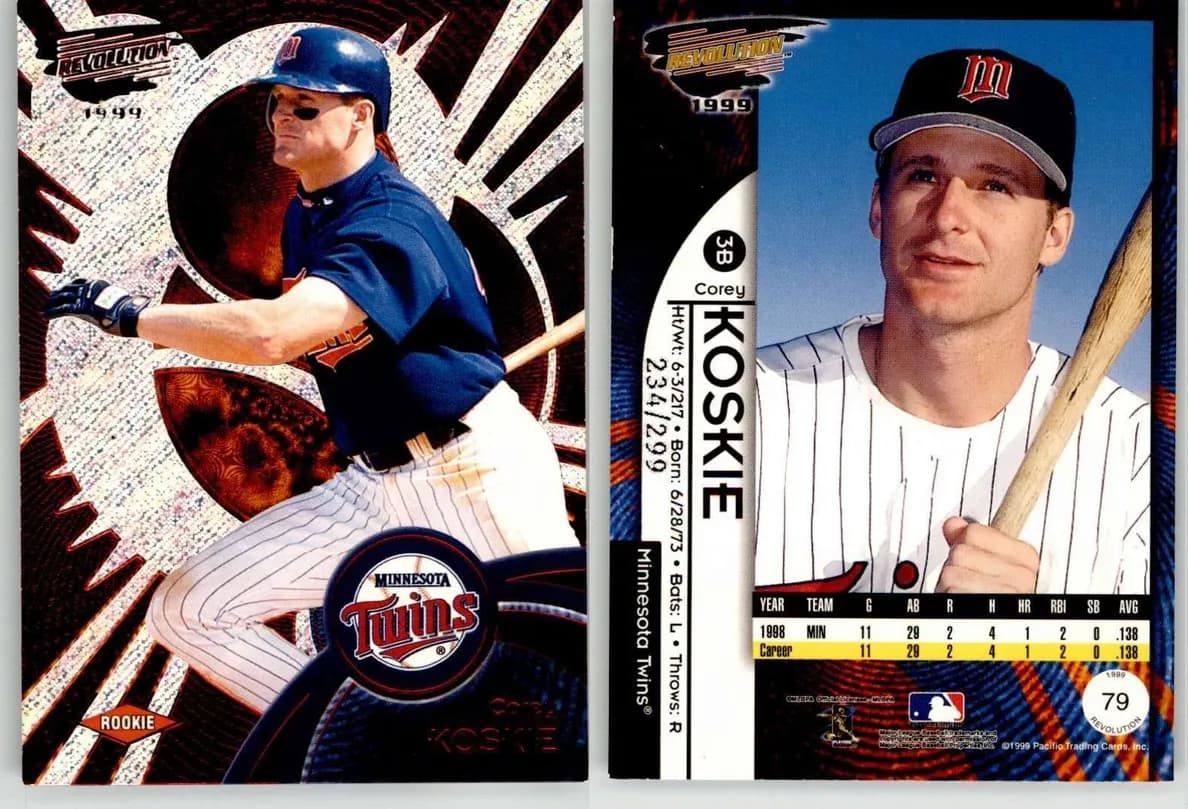Corey Koskie 1999 panini Pacific Revolution
