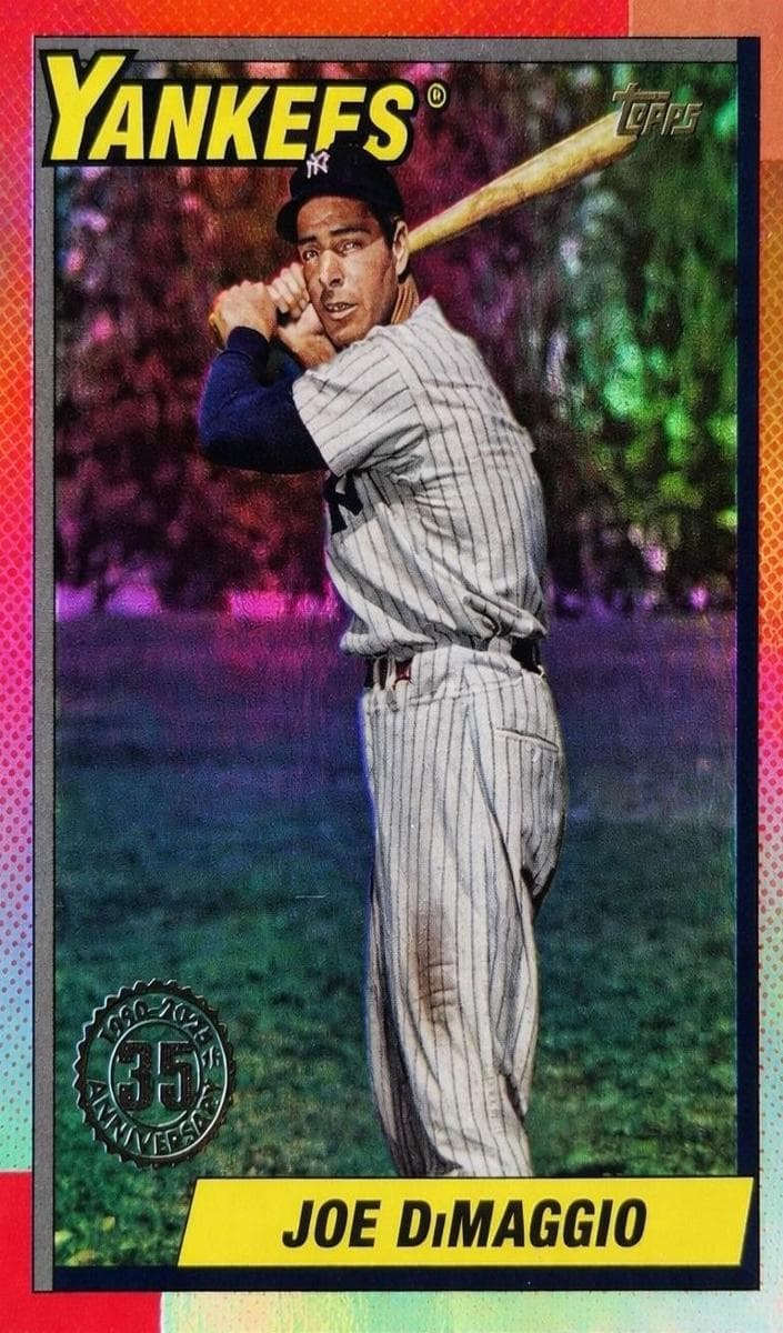 Joe DiMaggio 2025 topps Update 1990 Topps