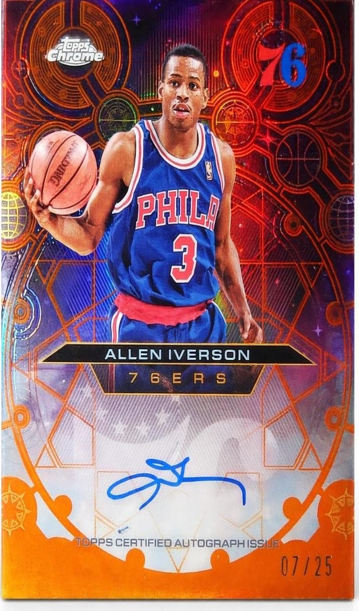 Allen Iverson 2025 topps Topps Chrome