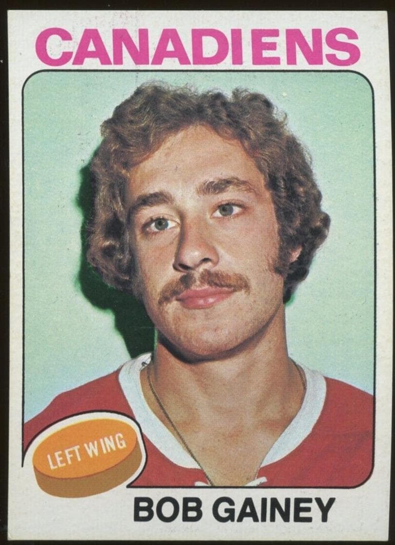Bob Gainey 1975 topps Topps