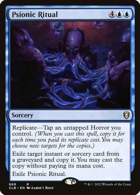 Psionic Ritual 2022 Magic: The Gathering Commander Legends: Battle for Baldur's Gate Extended Art