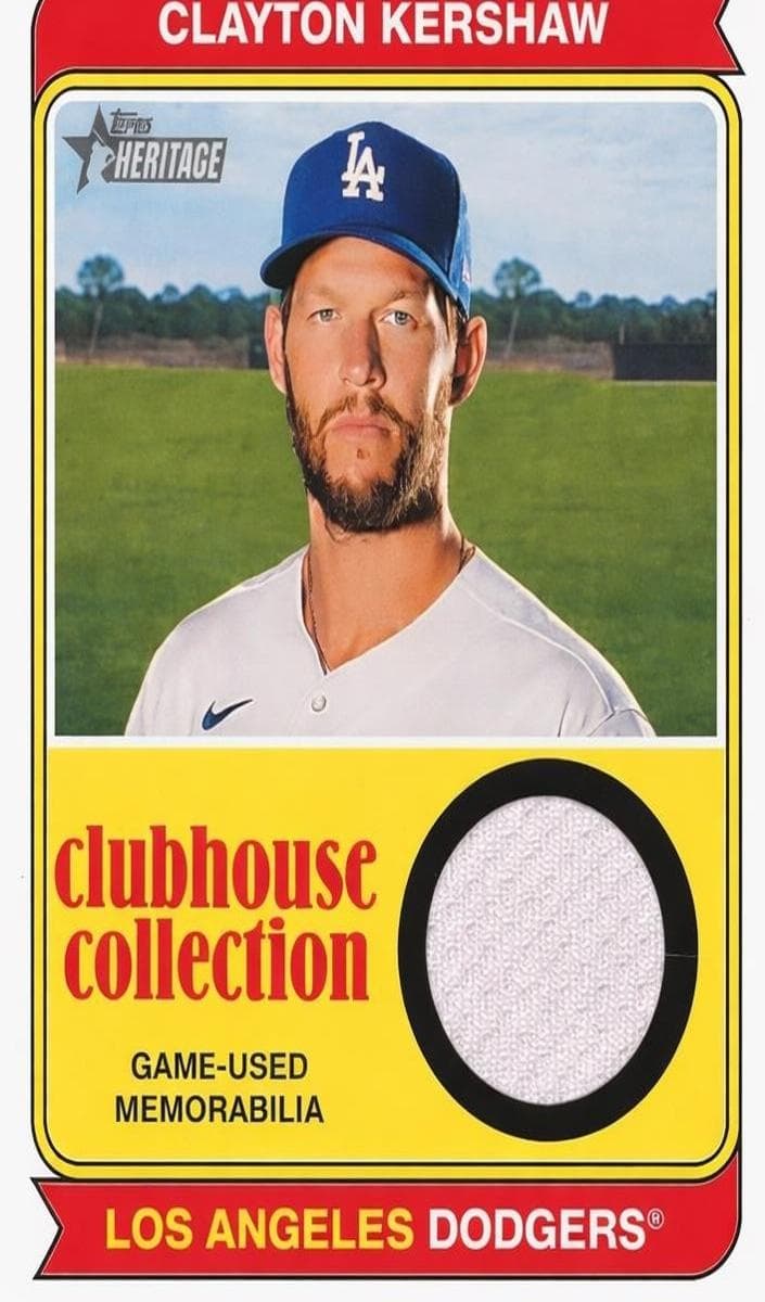 Clayton Kershaw 2023 topps Topps Heritage