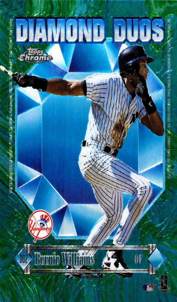 Derek Jeter / Bernie Williams 1997 topps Topps Chrome