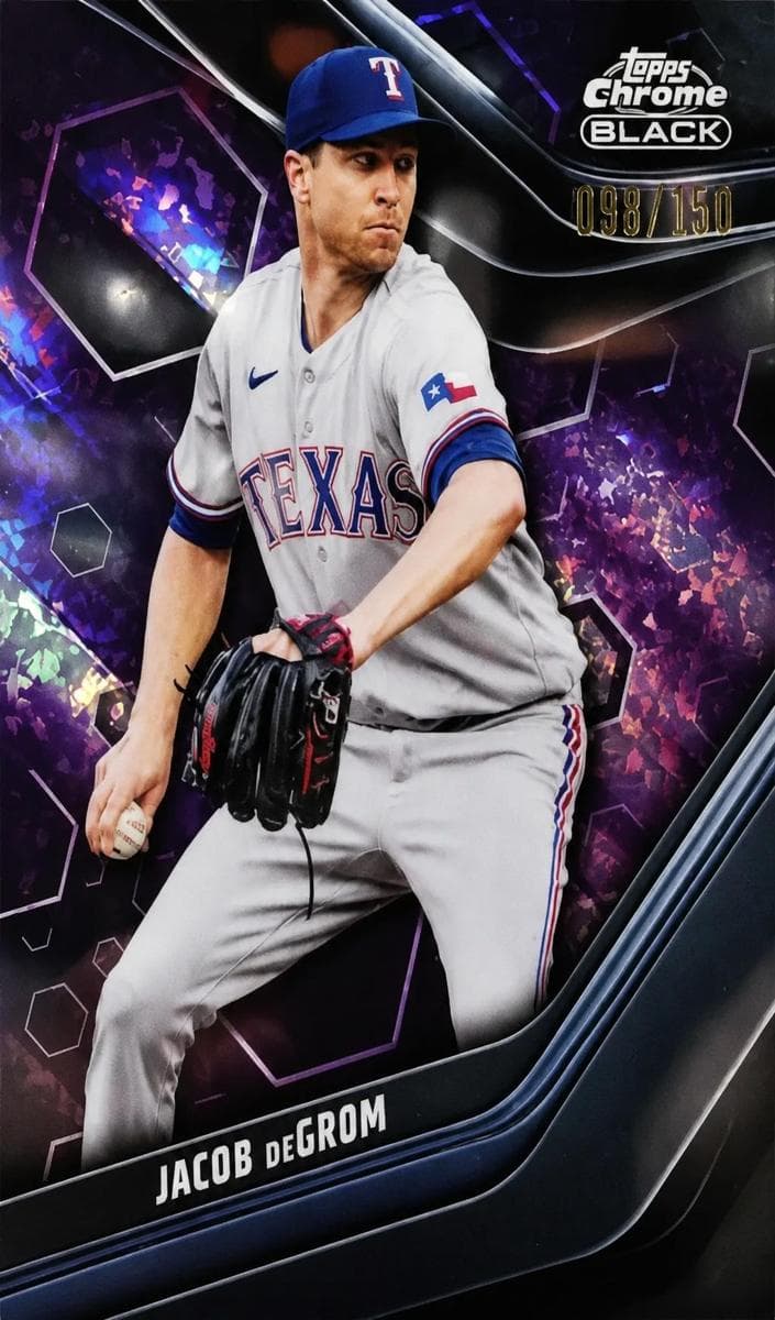Jacob deGrom 2023 topps Topps Chrome Black