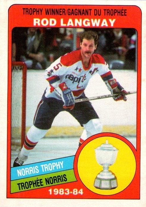Rod Langway 1984 topps O-Pee-Chee