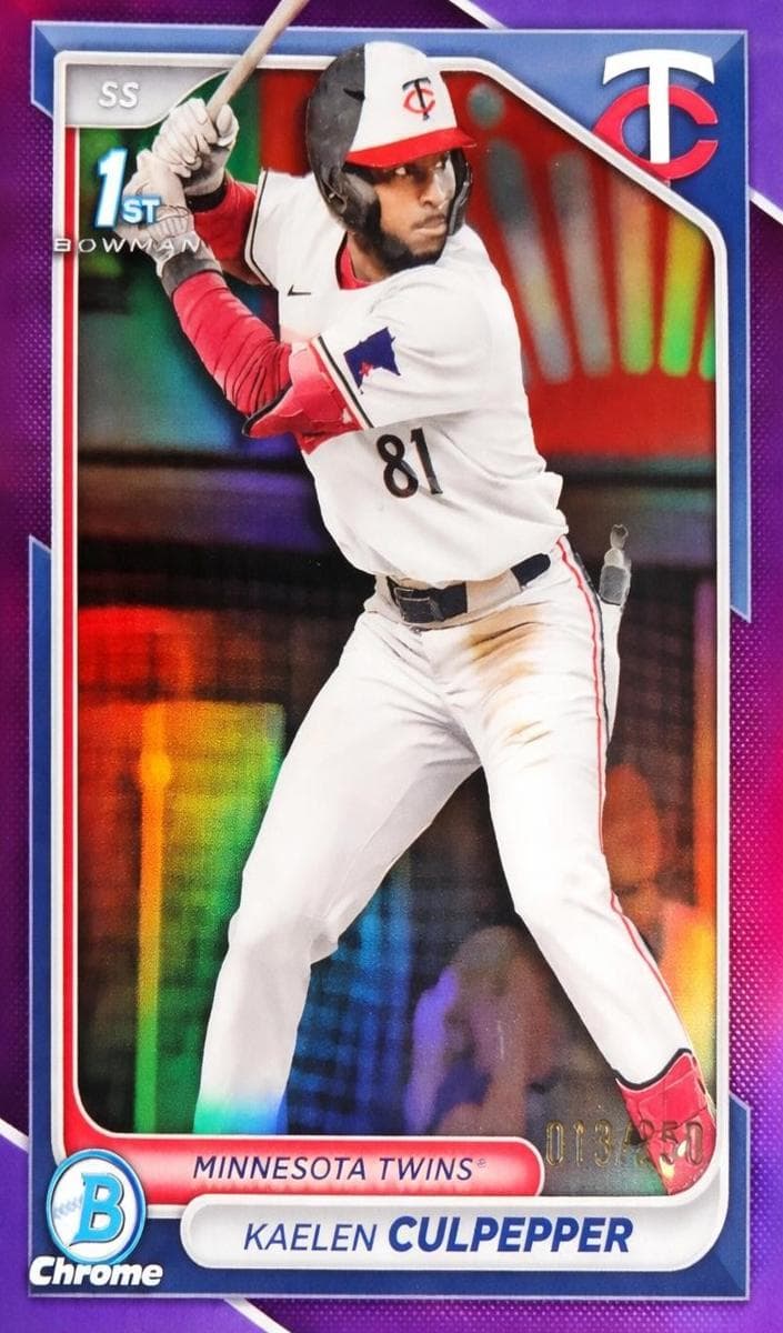 Kaelen Culpepper 2024 bowman Bowman Draft Sapphire Edition Chrome (1st) example 1