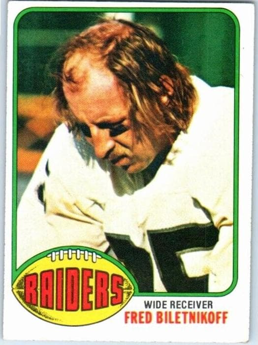Fred Biletnikoff 1976 topps Topps