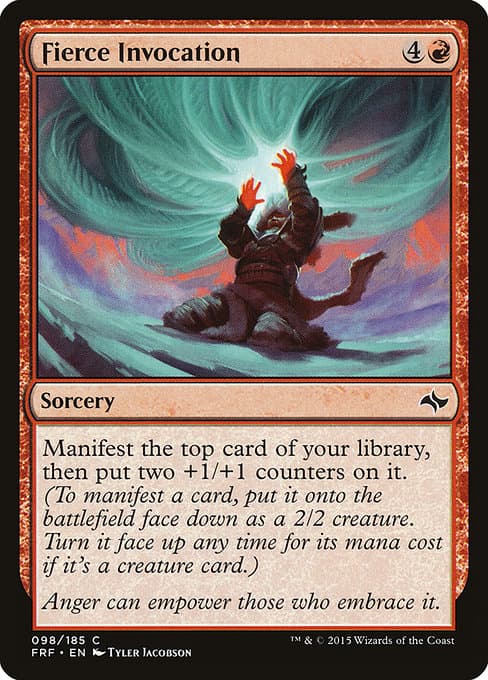Fierce Invocation 2015 Magic: The Gathering Fate Reforged