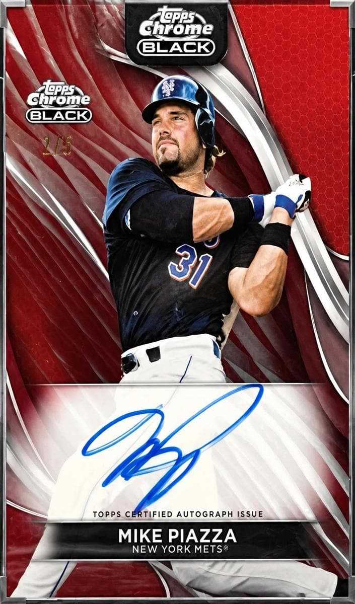 Mike Piazza 2024 topps Topps Chrome Black