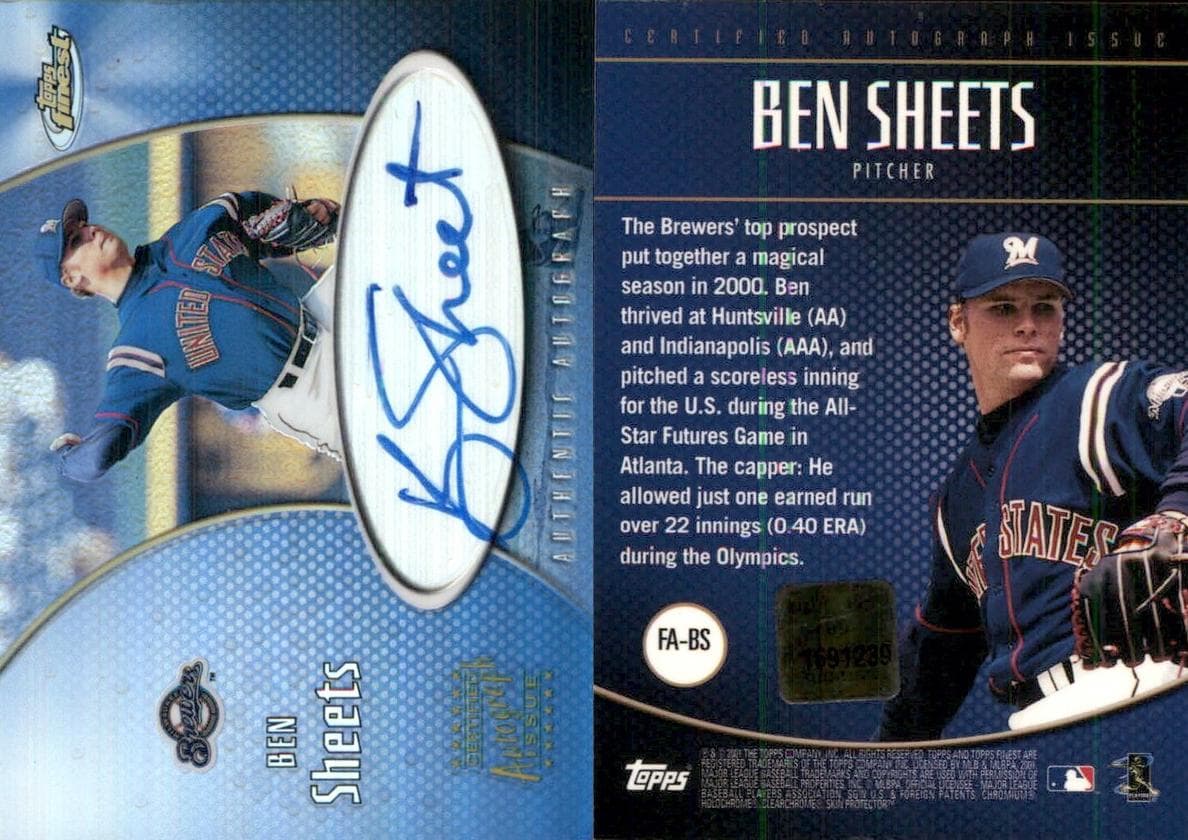 Ben Sheets 2001 unknown Finest