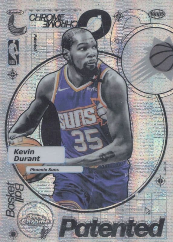 Kevin Durant 2025 topps Topps Chrome Patented