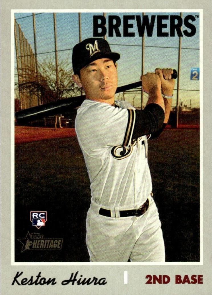 Keston Hiura 2019 topps Topps Heritage